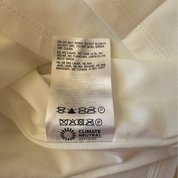 Reformation x Laura Harrier Christy Knit Open Back TShirt Mini Dress Ivory L NWT - Picture 16 of 16